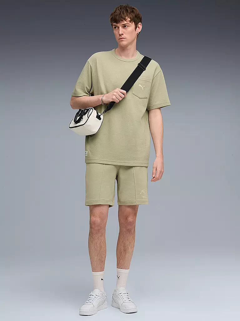 PUMA | Short CLASS 8 Pintuck pour homme | Vert clair