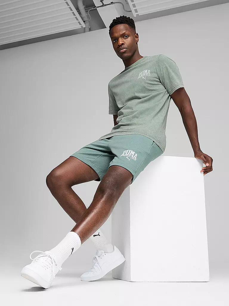 PUMA | Short Class 8 pouces pour homme | Vert clair