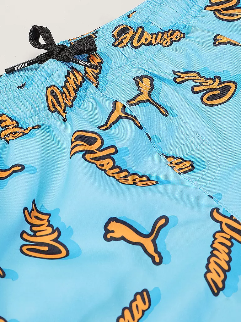 PUMA | Short de bain garçon Club House Mid | Bleu clair