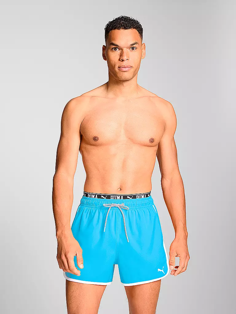 PUMA | Short de bain Track pour homme | Bleu clair