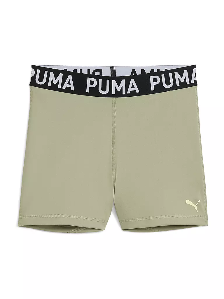 PUMA | Short de fitness pour femmes Stron Logo Eng | Vert clair