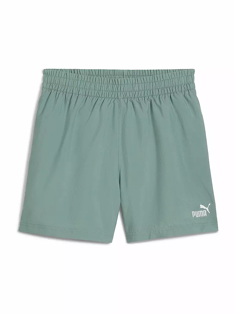 PUMA | Short de fitness tissé à bande de 5 pouces pour hommes | Vert clair