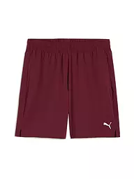 PUMA | Short de fitness tissé Essential 7 pouces pour hommes | Rouge foncé