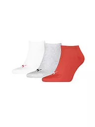 PUMA | Socquettes unies lot de 3 | Rouge