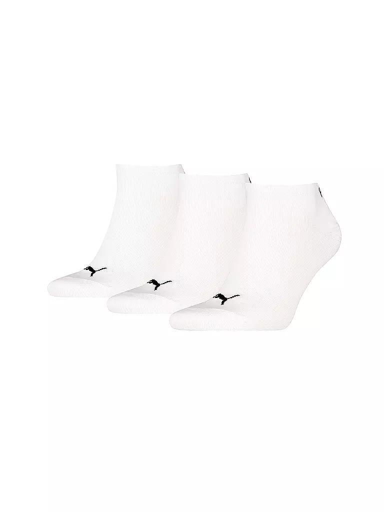PUMA | Socquettes unies, lot de 3 | Blanc