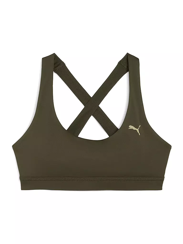 PUMA | Soutien-gorge de sport CLOUDSPUN Medium Support pour femmes | Olive