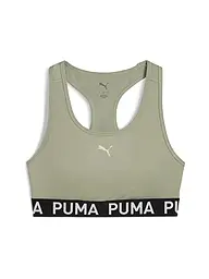 PUMA | Soutien-gorge de sport femme Keeps Elastic Logo Medium Support | Vert clair