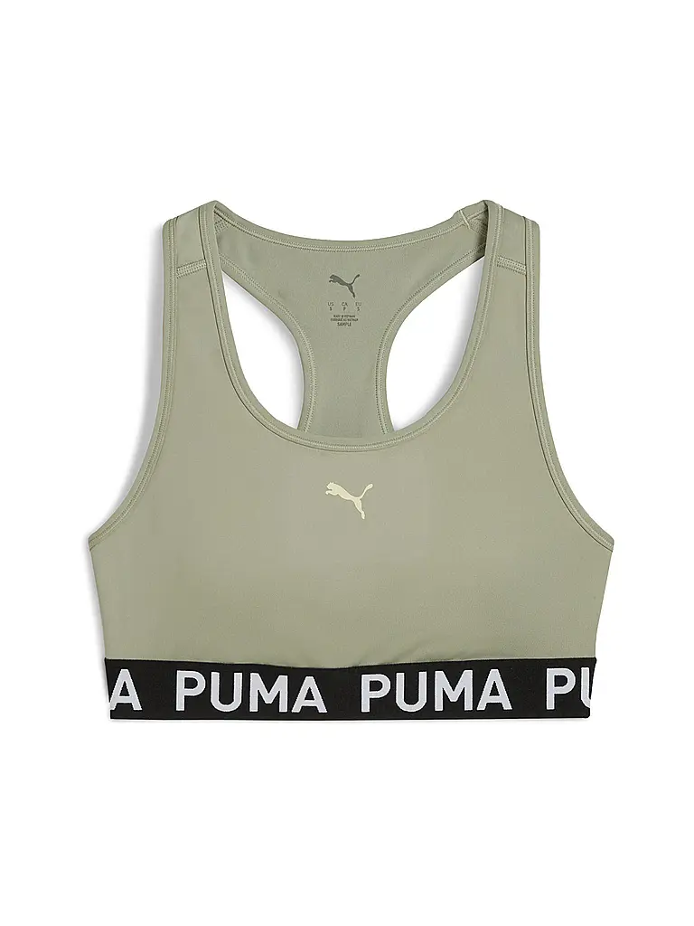 PUMA | Soutien-gorge de sport femme Keeps Elastic Logo Medium Support | Vert clair