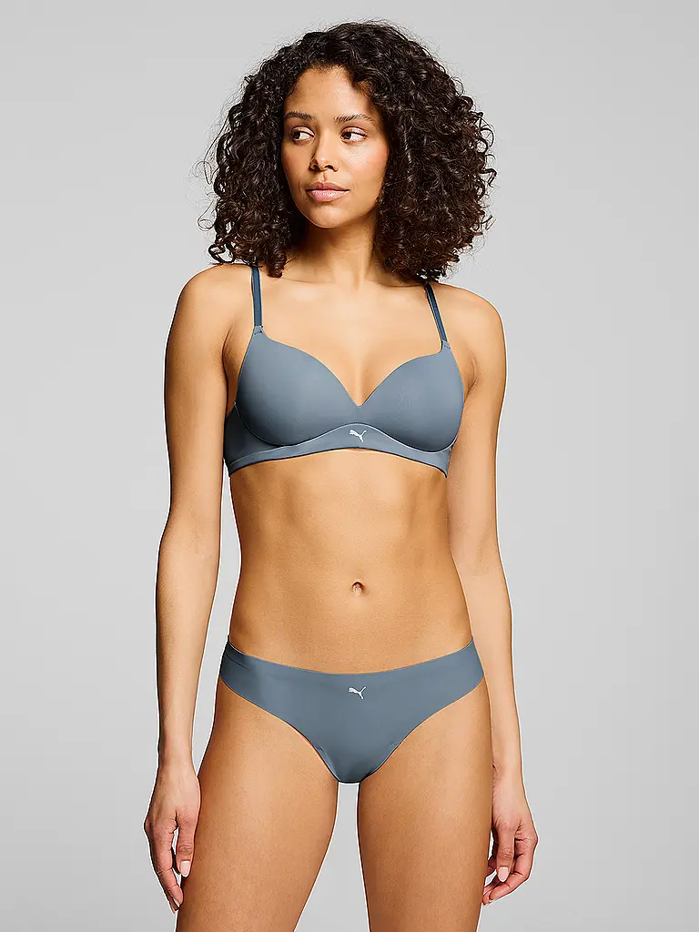 PUMA | Soutien-gorge de sport rembourré souple pour femmes | Bleu clair