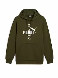 PUMA | Sweat à capuche homme Power Graphic Logo | Olive