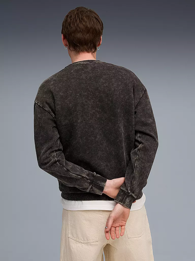 PUMA | Sweat pour homme ESS ELEVATED Relaxed Wash | Noir