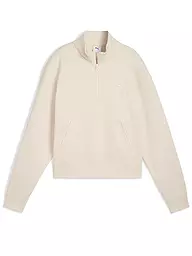 PUMA | Sweat-shirt Femme Class Comfort Demi-Zip | Crème