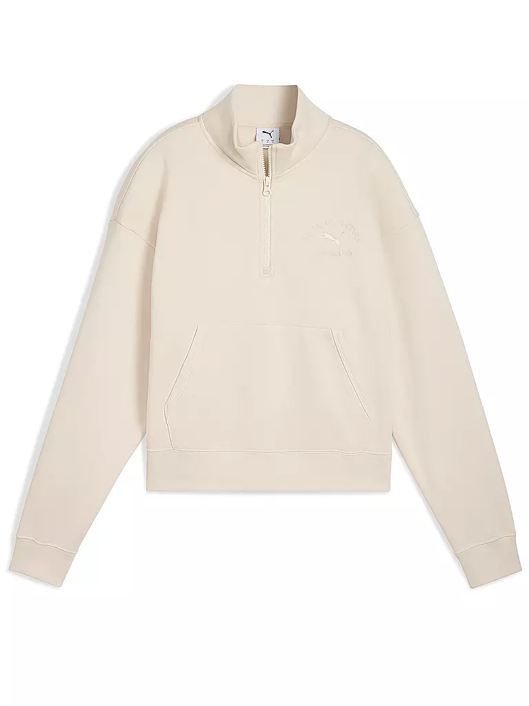 PUMA | Sweat-shirt Femme Class Comfort Demi-Zip | Crème
