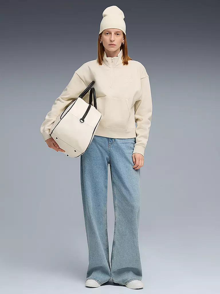 PUMA | Sweat-shirt Femme Class Comfort Demi-Zip | Crème