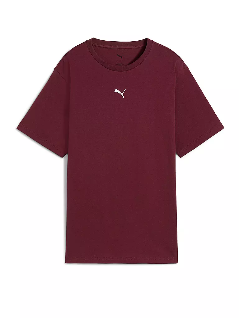 PUMA | T-shirt décontracté femme | Rouge foncé