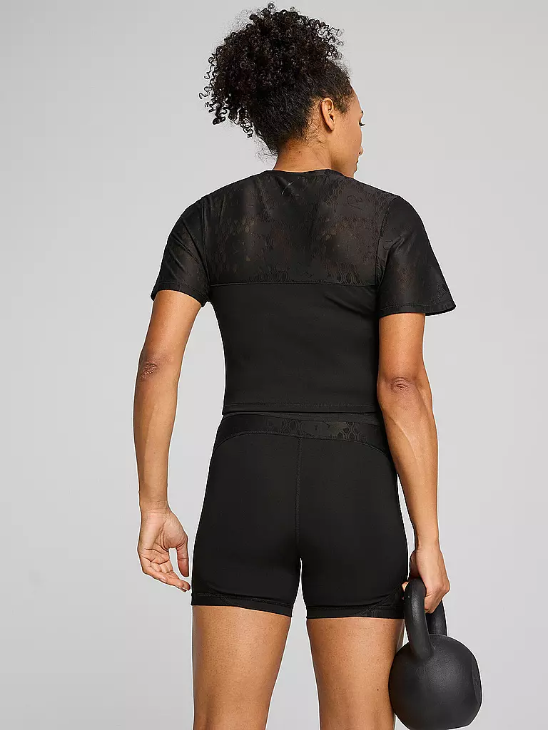 PUMA | T-shirt de fitness court en dentelle pour femmes |