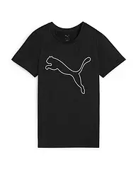 PUMA | Damen Fitnessshirt Essential Heather Logo | Noir