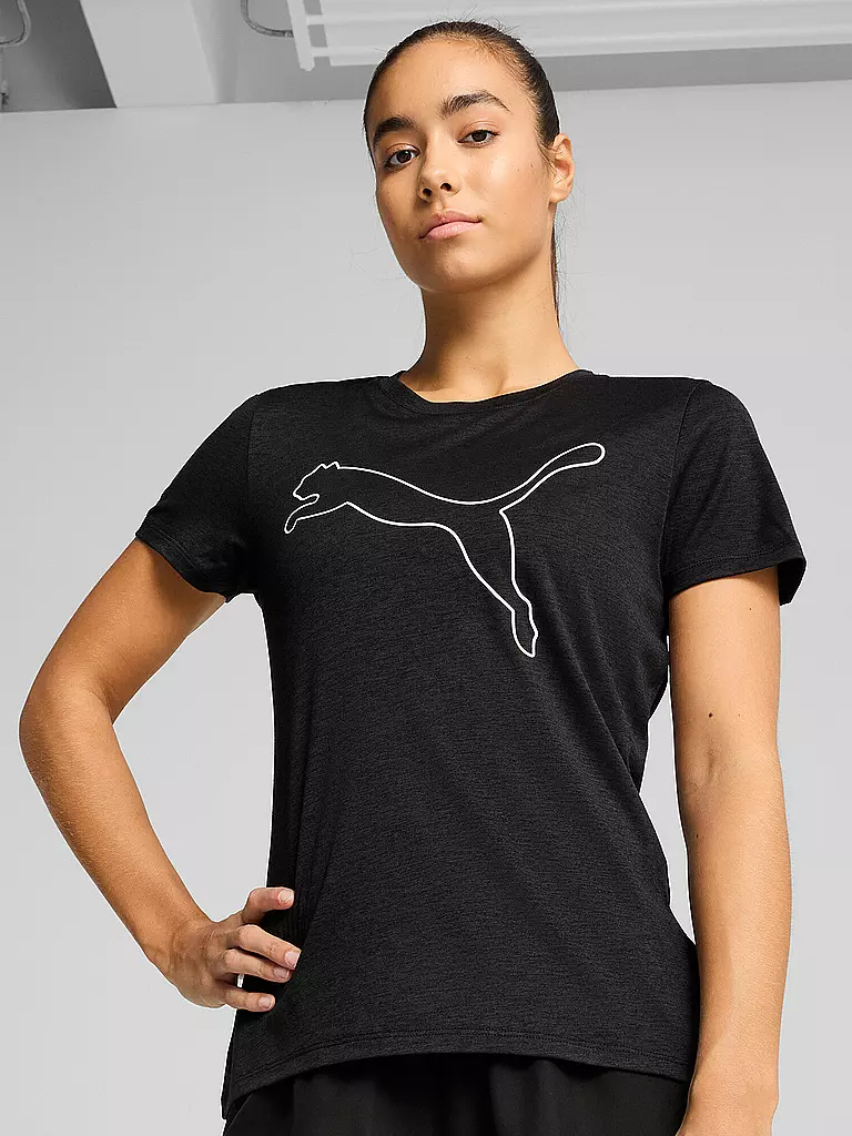 PUMA | T-shirt de fitness femme Essential Heather Logo |