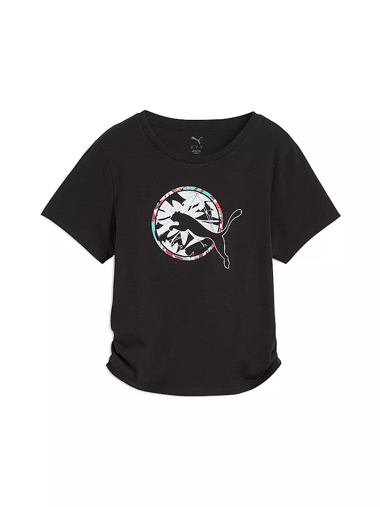 PUMA | T-shirt de fitness tropical pour femmes | Noir