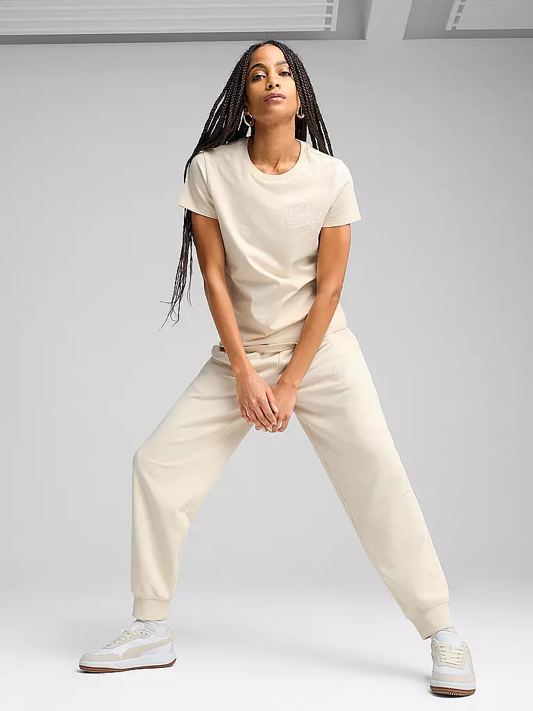 PUMA | T-shirt Femme ESS SCRIPT | Crème