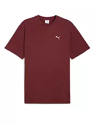 PUMA | T-shirt homme ESS ELEVATED Relaxed Wash | Rouge foncé