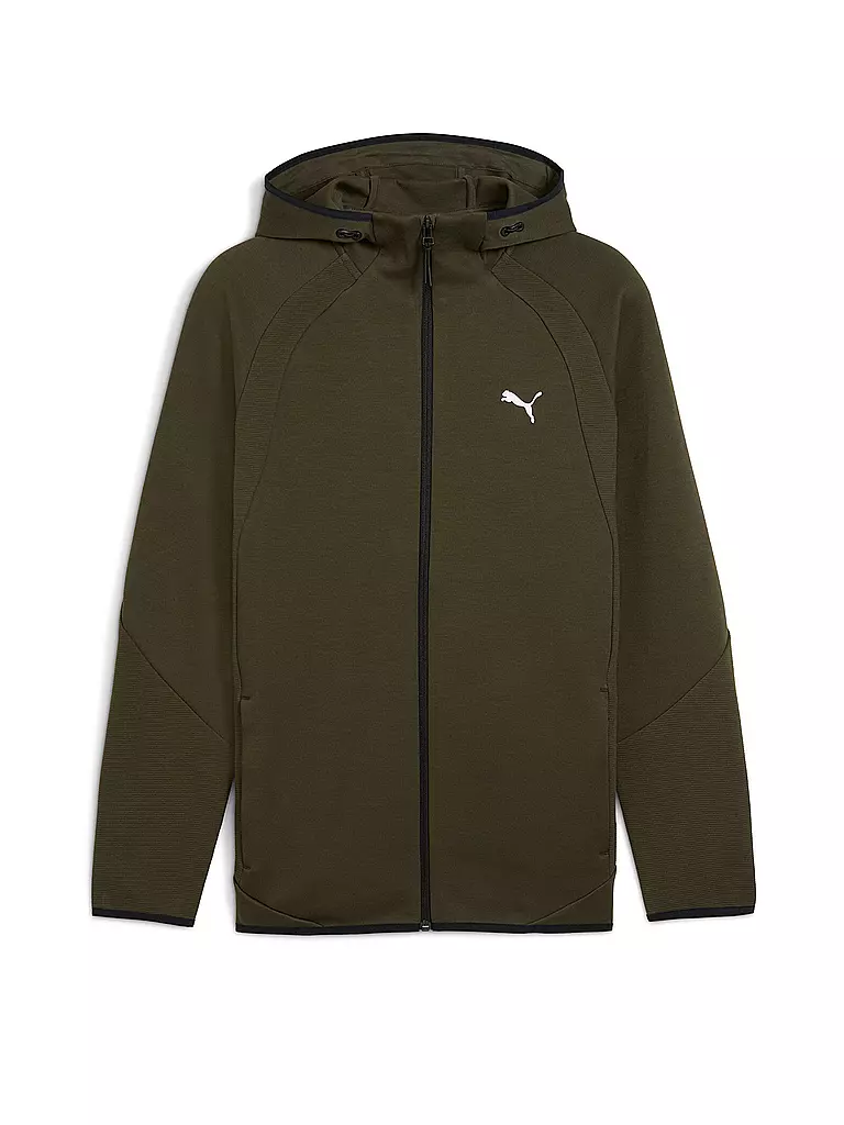 PUMA | Veste à capuche homme EVOSTRIPE FZ | Olive