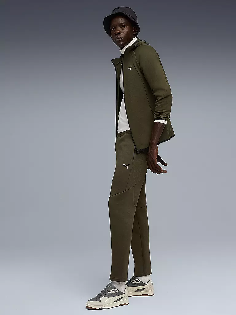 PUMA | Veste à capuche homme EVOSTRIPE FZ | Olive