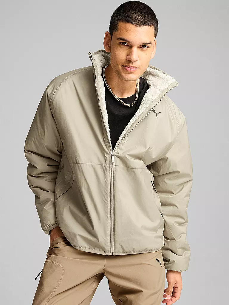 PUMA | Veste Sherpa réversible pour homme | Crème