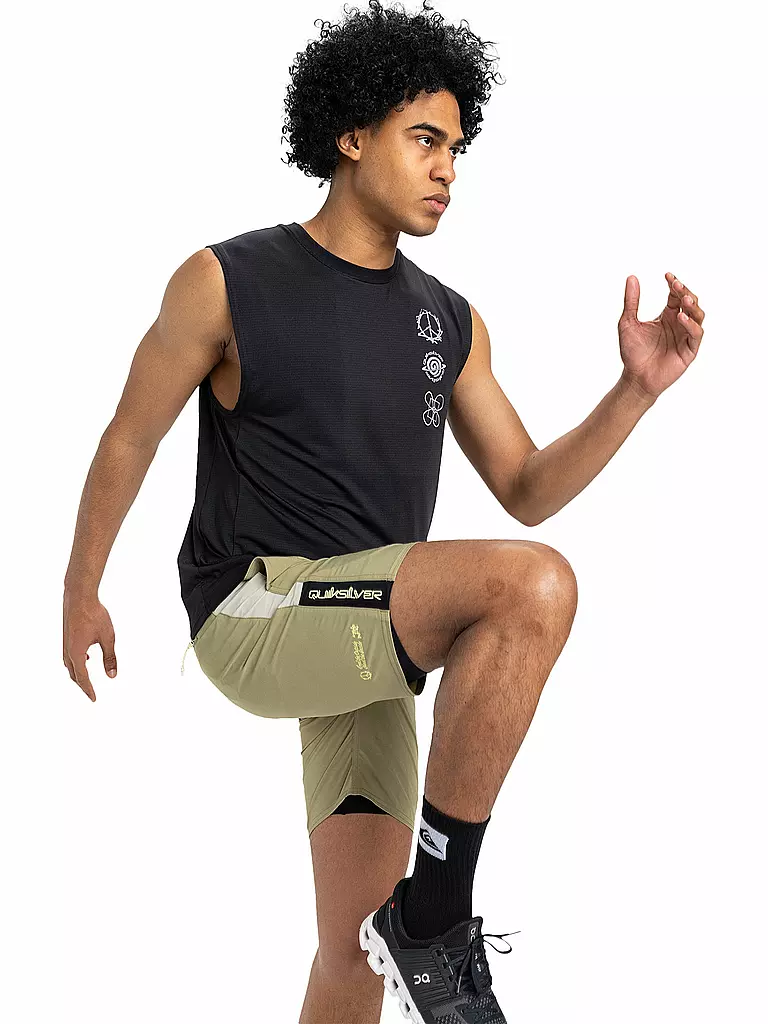 QUIKSILVER | Beachshirt Lap Time pour homme | Noir