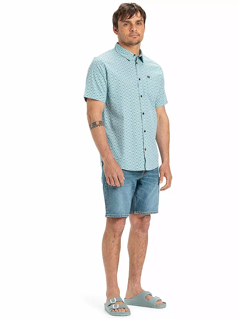 QUIKSILVER | Chemise de plage homme Apero Organic Classic | Bleu clair