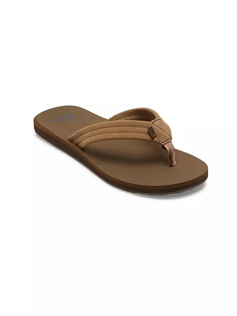 QUIKSILVER | Sandales à entre doigt homme Carver Suede Core | Marron clair