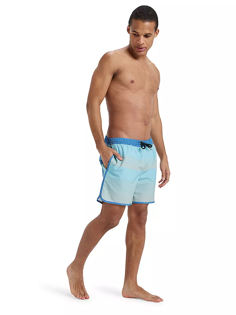 QUIKSILVER | Short de bain homme Surfsilk Scallop Volley 16 | Bleu clair