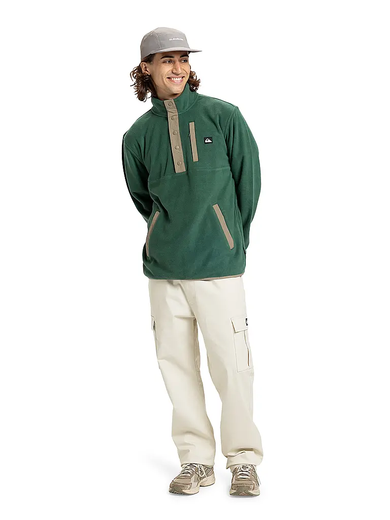 QUIKSILVER | Zipshirt de sous-vêtement pour homme No Destination Hs | Vert foncé