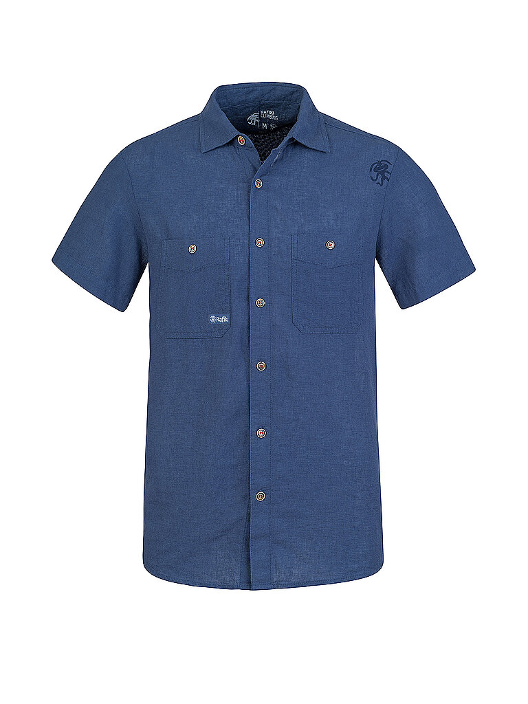 Chemise d'escalade en lin Jams bleu M