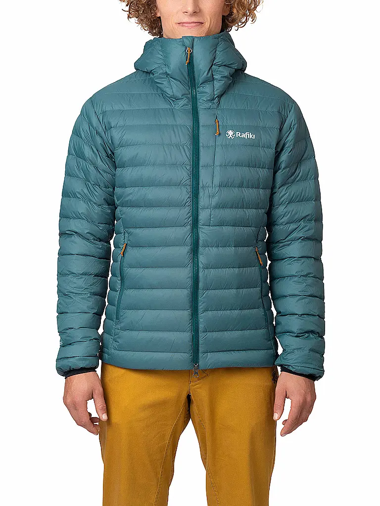 RAFIKI | Isojacke Project RDS Down Hoodie pour hommes | Pétrole
