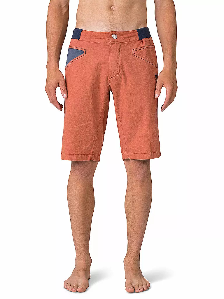 RAFIKI | Short d'escalade Gnar en lin pour hommes | Rouge