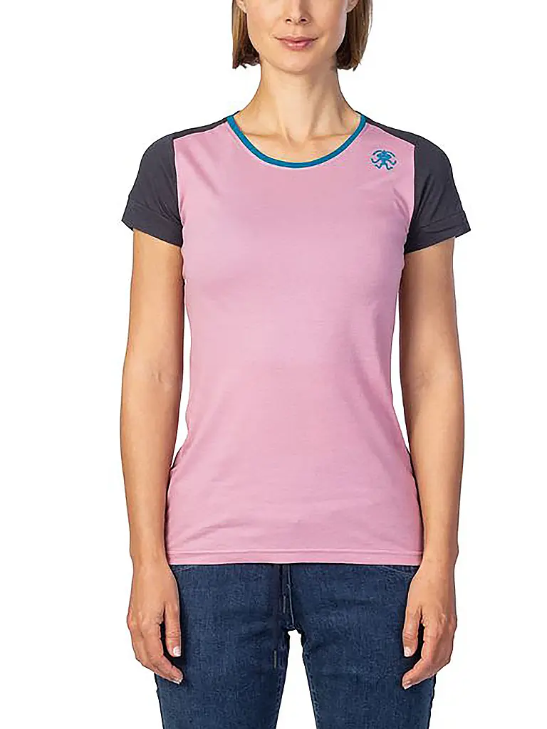 RAFIKI | T-shirt d'escalade Chulilla Modal pour femmes | Rose