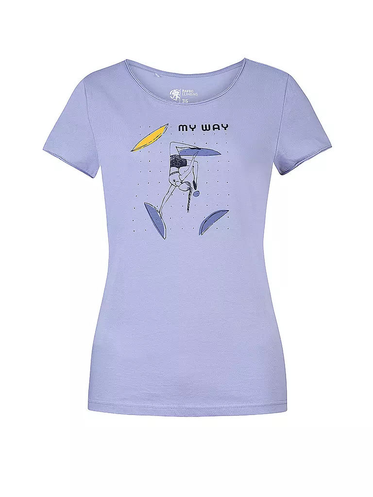 RAFIKI | T-shirt d'escalade Jay pour femmes | Lilas