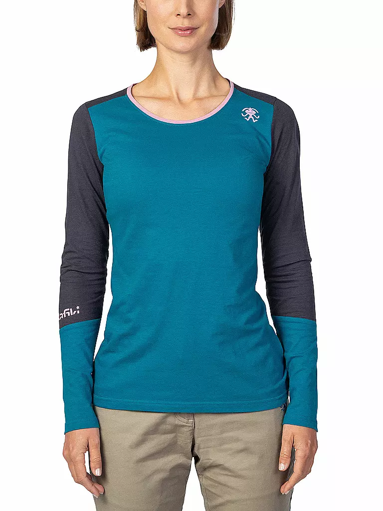 RAFIKI | T-shirt d'escalade modal Finale pour femmes | Bleu