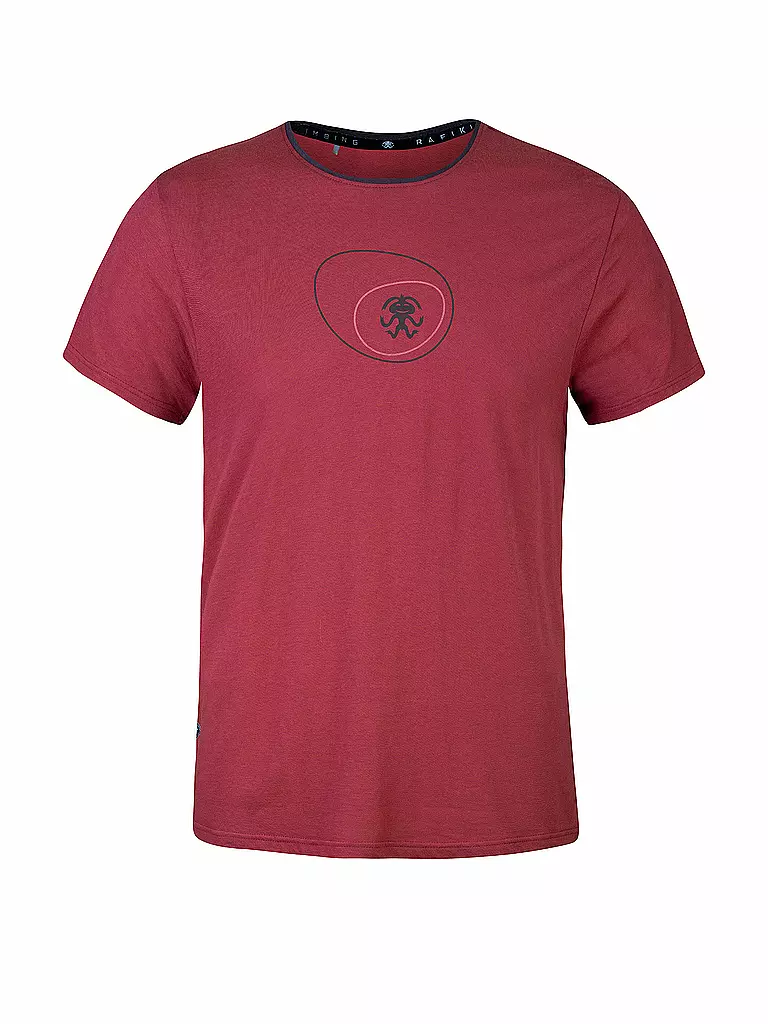 RAFIKI | T-shirt d'escalade Zone Modal pour hommes | Rouge foncé