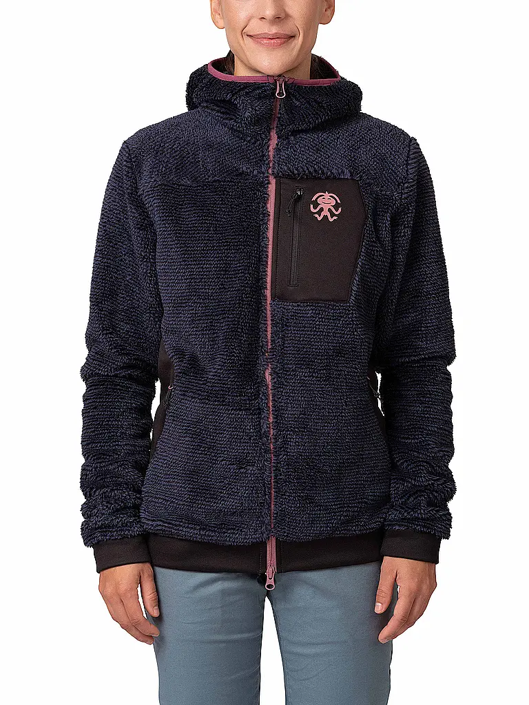 RAFIKI | Veste polaire à capuche Tarifia pour femmes | Bleu foncé