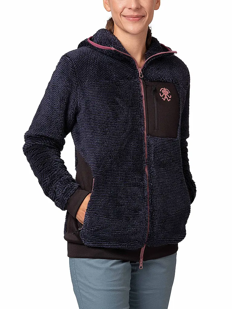 RAFIKI | Veste polaire à capuche Tarifia pour femmes | Bleu foncé