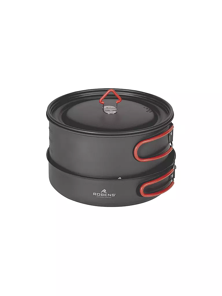 ROBENS | Batterie de cuisine de camping Basecamp Pro Ceramic Cook Set XL | Gris