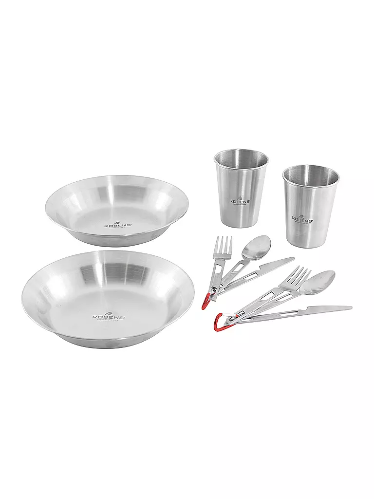 ROBENS | Ensemble de repas de camping Sierra Steel |