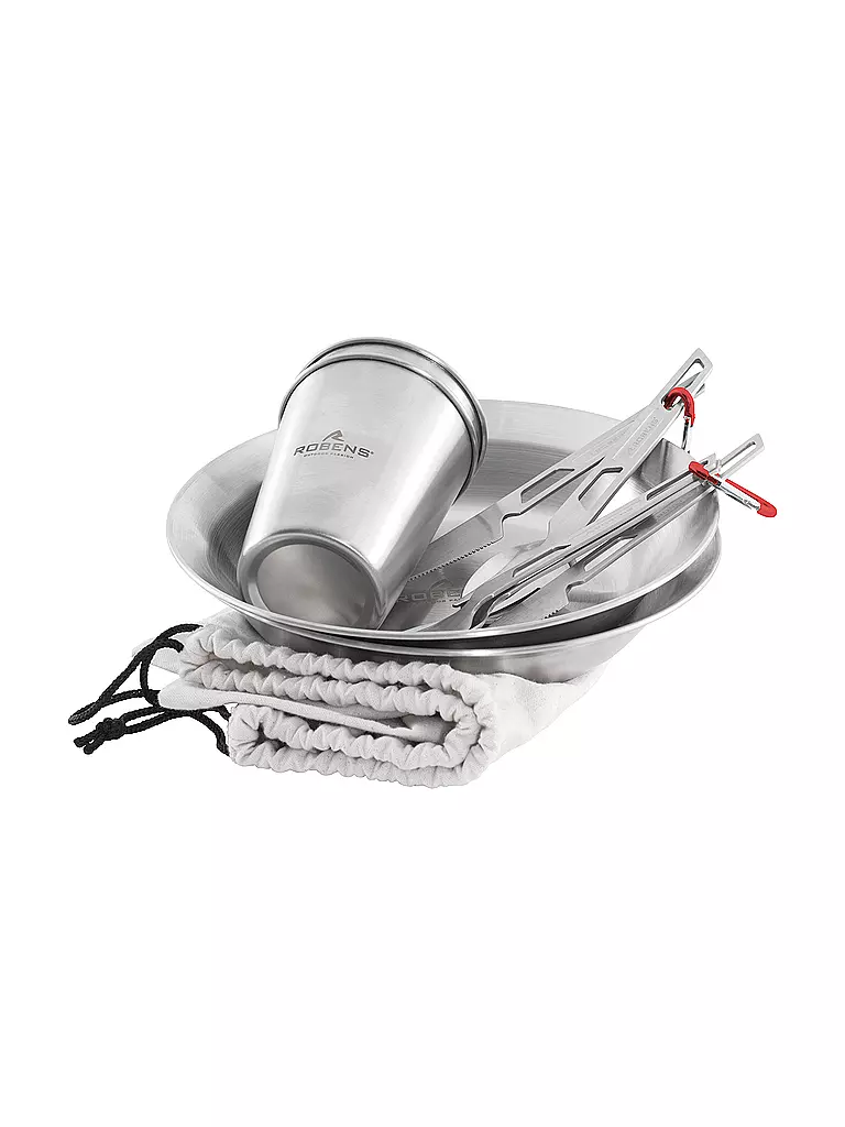 ROBENS | Ensemble de repas de camping Sierra Steel |