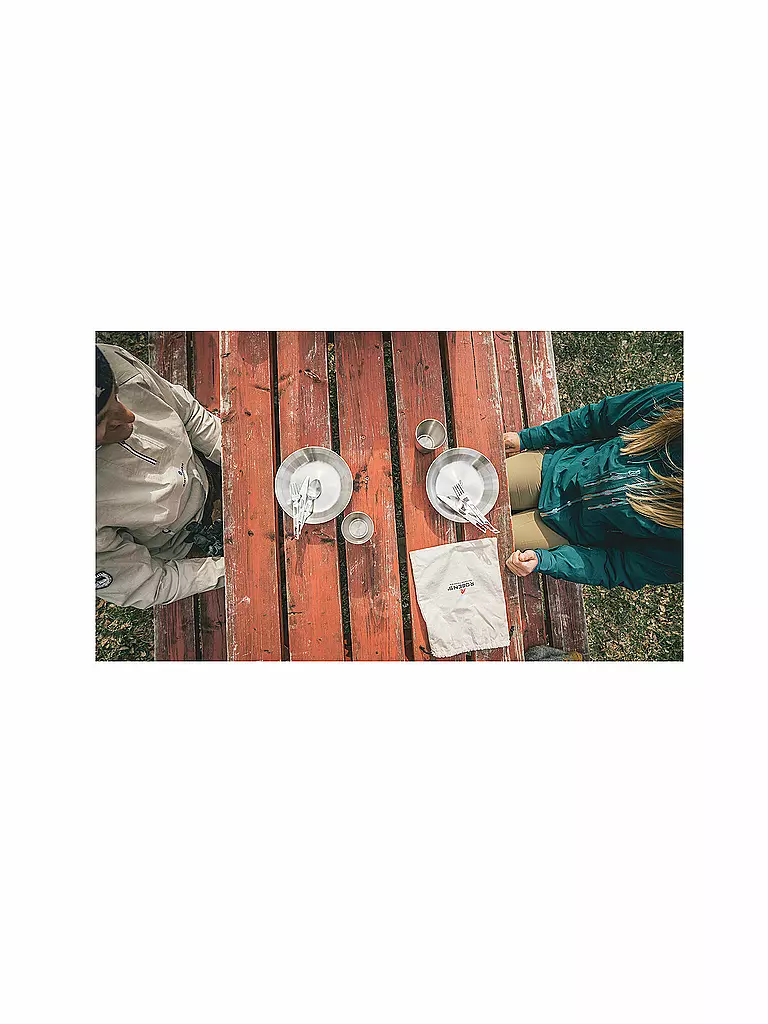 ROBENS | Ensemble de repas de camping Sierra Steel |