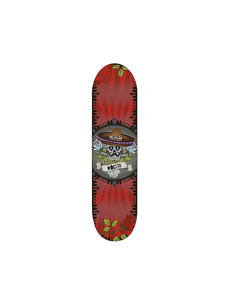 Skateboard Calavera Concave rouge