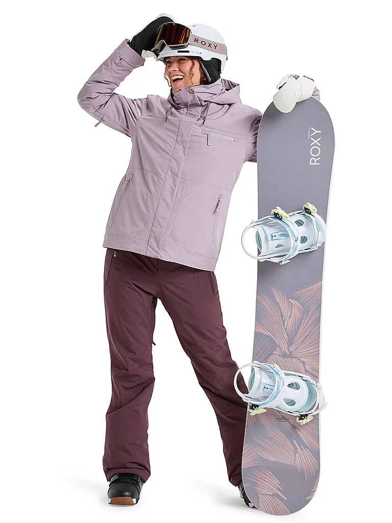 Roxy Veste de snowboard pour femme Brylee Hoodie rose   L 5