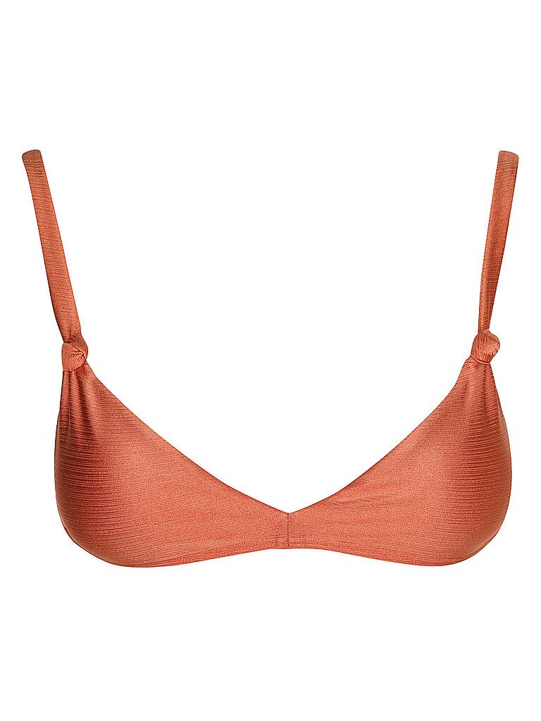 Haut de bikini fixe Beachside Bohemia marron M