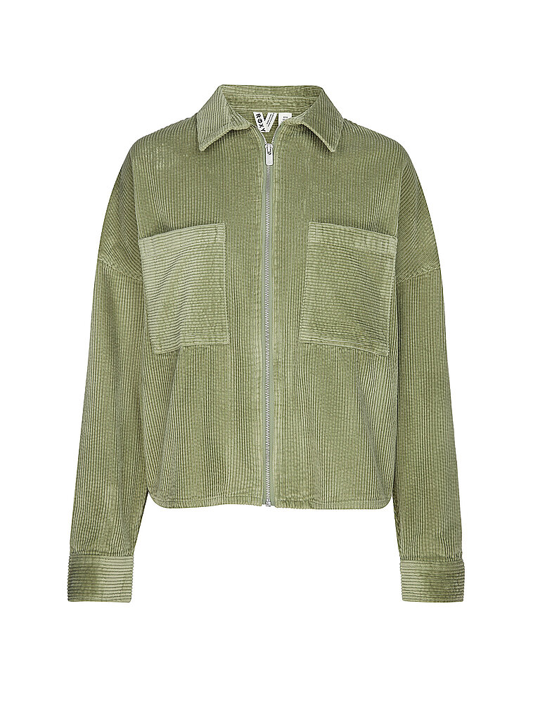 Veste en velours côtelé délavé Chilled Out olive XL